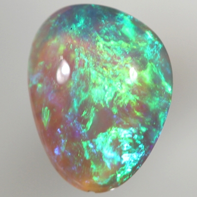 SOLID CRYSTAL OPAL Beautiful green fire, bright and crisp, transparent body